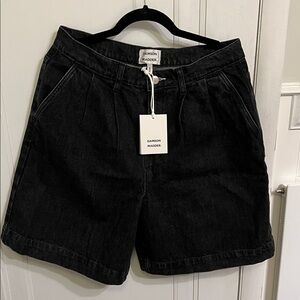 NWT Black Denim Shorts by Damson Madder Uk 14 US 10 12